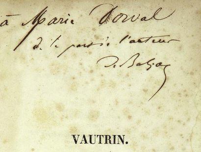 BALZAC (Honoré de)
Vautrin. Drame en cinq...