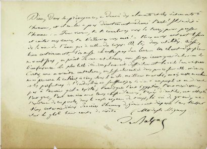 BALZAC (Honoré de)
Manuscrit autographe de...