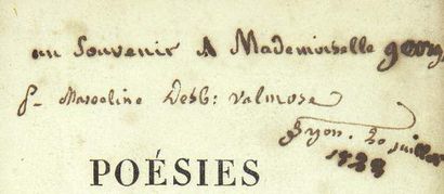 DESBORDES-VALMORE (Marceline)
Poésies. Troisième...