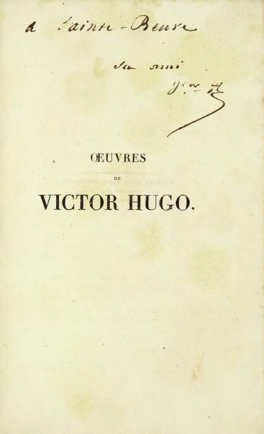 HUGO (Victor)
Les Orientales.
Paris, Gosselin...