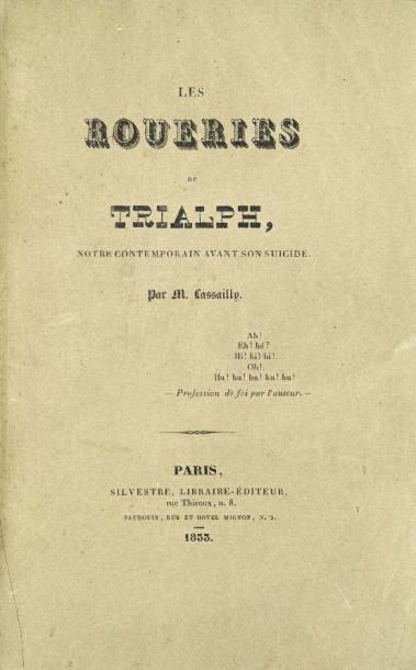 LASSAILLY (Charles)
Les Roueries de Trialph,...