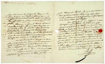 STENDHAL
Lettre autographe à son beau-frère...