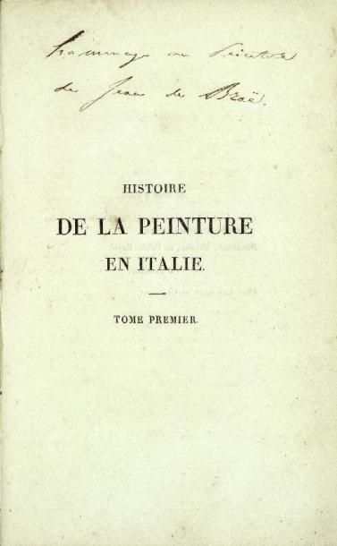 STENDHAL
Histoire de la peinture en Italie,...