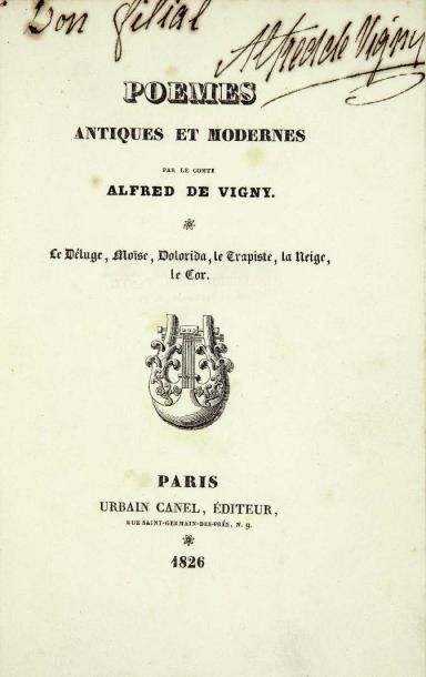 VIGNY (Alfred de)
Poèmes antiques et modernes....
