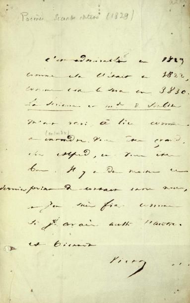 VIGNY (Alfred de)
Poèmes. Seconde édition,...