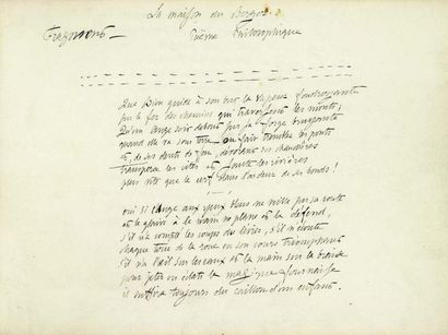 VIGNY (Alfred de)
La Maison du Berger. Poëme...