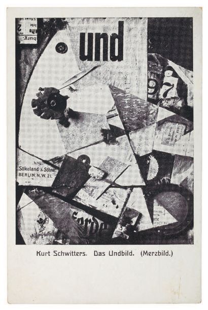 [DADA]. SCHWITTERS Kurt. DAS UNDBILD (MERZBILD)....
