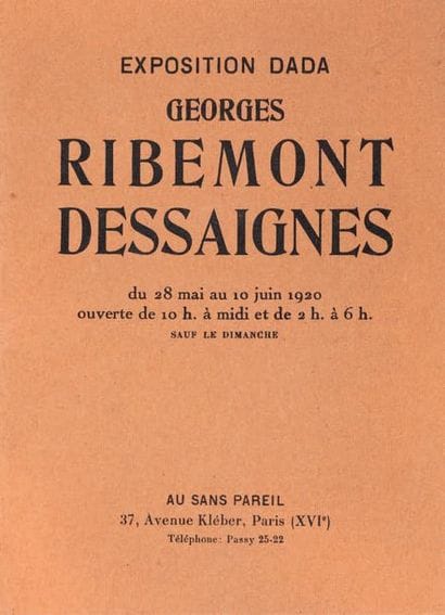 [RIBEMONT-DESSAIGNES Georges]. TZARA Tristan....