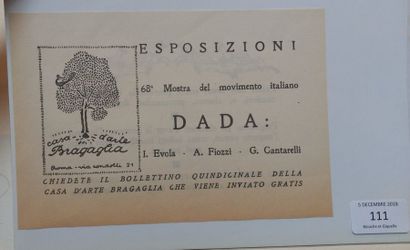 [DADA]. ESPOSIZIONI DADA. Roma, Casa d'Arte...