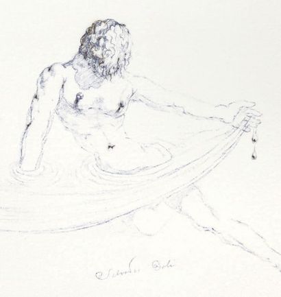 DALI Salvador
COUPLE À LA BARQUE. DESSIN...