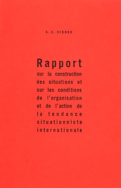DEBORD G.E. 
RAPPORT SUR LA CONSTRUCTION...