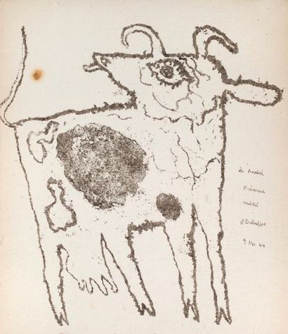 DUBUFFET Jean. FRÉNAUD André
VACHE BLEUE...