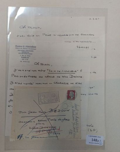 FERDIÈRE Gaston
DEUX LETTRES AUTOGRAPHES...
