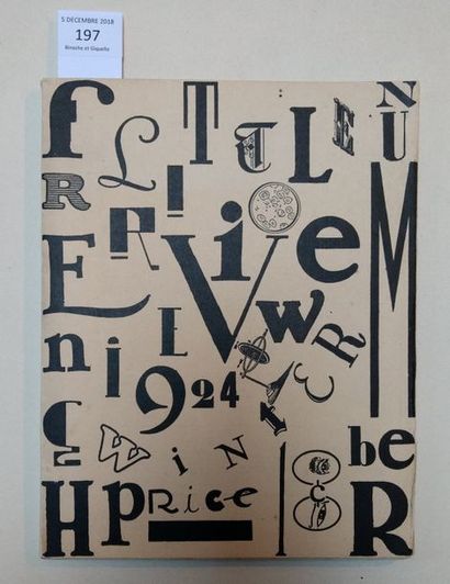 [MAN RAY]
REVUE. THE LITTLE REVIEW. New York....