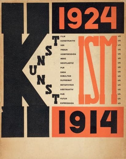 AVANT-GARDE INTERNATIONALE. EL LISSITZKY....