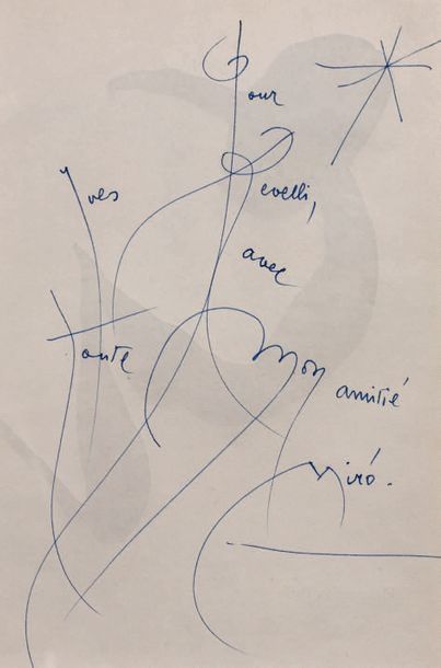 MIRO Joan
ENVOI AUTOGRAPHE CALLIGRAPHIÉ ET...