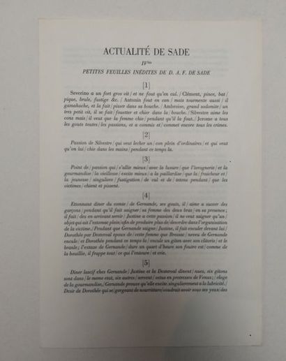 REVUE. [LE SURRÉALISME AU SERVICE DE LA RÉVOLUTION]....