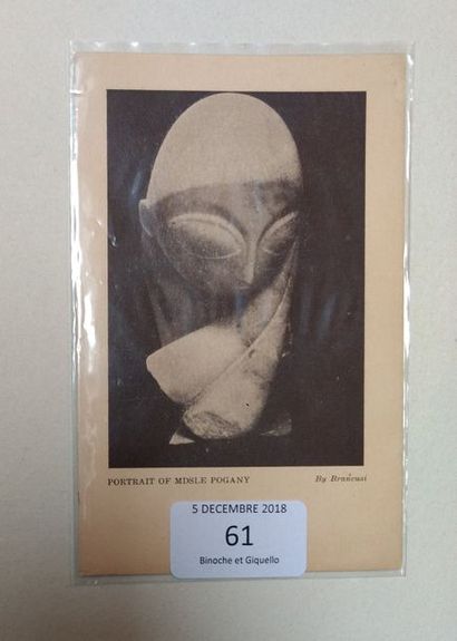 BRANCUSI Constantin
Mdsle POGANY. CARTE ....