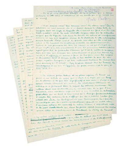BRETON André
18 LETTRES AUTOGRAPHES SIGNÉES...