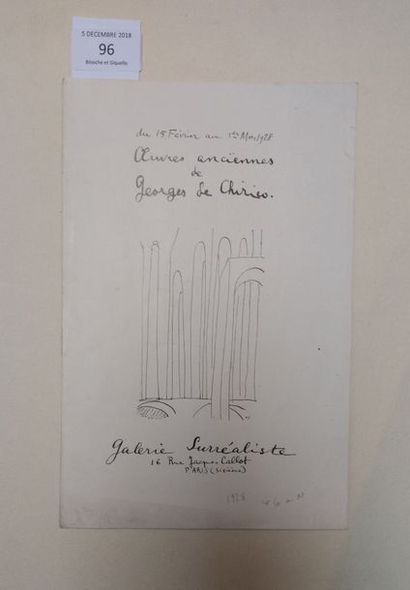 [CHIRICO Giorgio de]. ARAGON Louis
ŒUVRES...