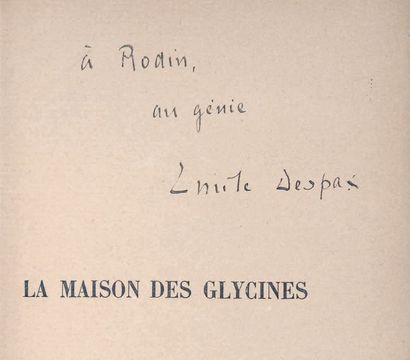 DESPAX (Émile)
La Maison des Glycines. 1899-1905....