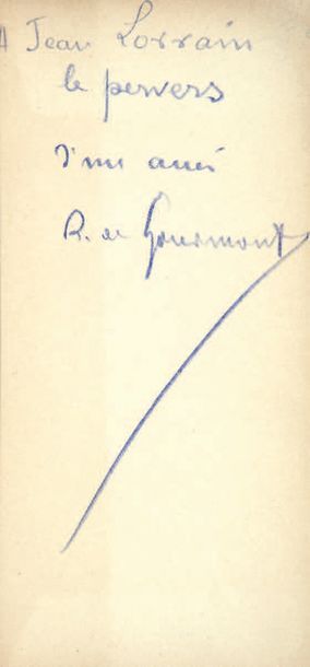 GOURMONT (Rémy de)
Proses moroses. Paris,...
