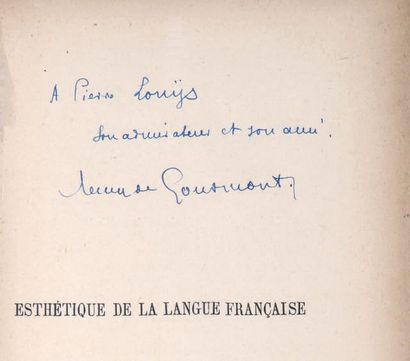 GOURMONT (Rémy de)
Esthétique de la langue...