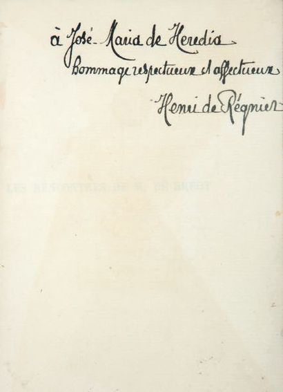 REGNIER (Henri de)
Les Rencontres de M. de...
