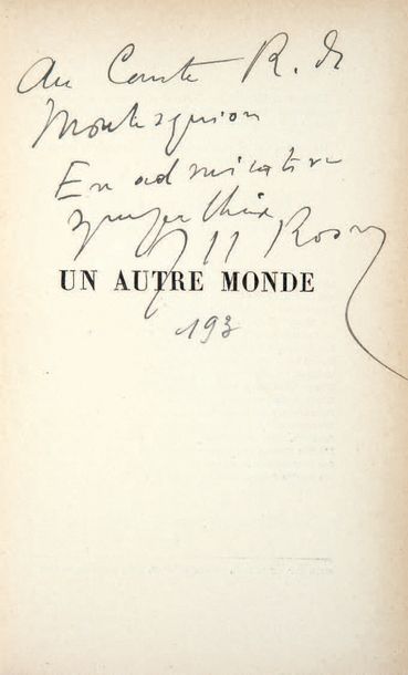 ROSNY (J.-H.)
Le Chemin d'Amour. Paris, Librairie...