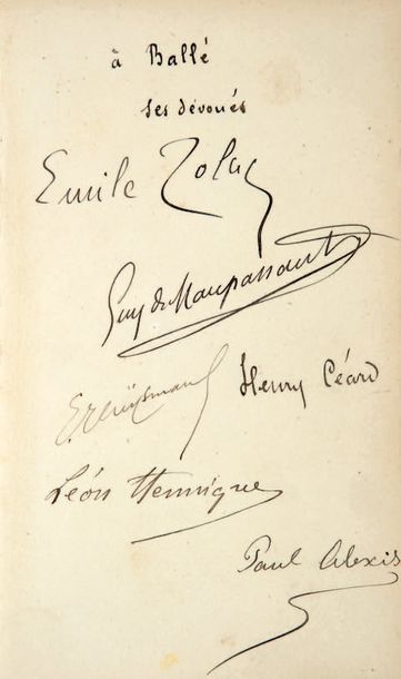 SOIRÉES DE MÉDAN (Les).
Paris, G. Charpentier,...