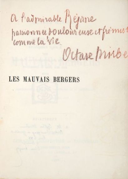 MIRBEAU (Octave)
Les Mauvais bergers. Pièce...