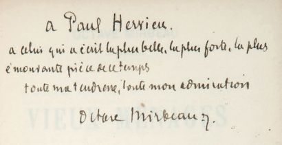 MIRBEAU (Octave)
Vieux ménages. Comédie en...