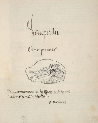 MIRBEAU (Octave)
Vauperdu [Les Affaires sont...