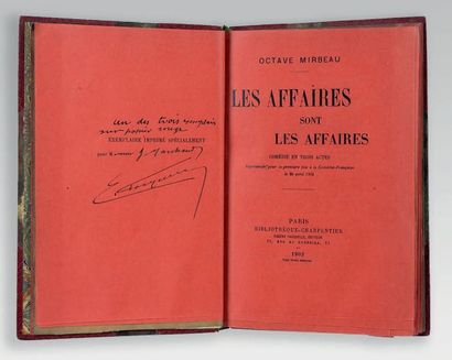 MIRBEAU (Octave)
Les Affaires sont les affaires....