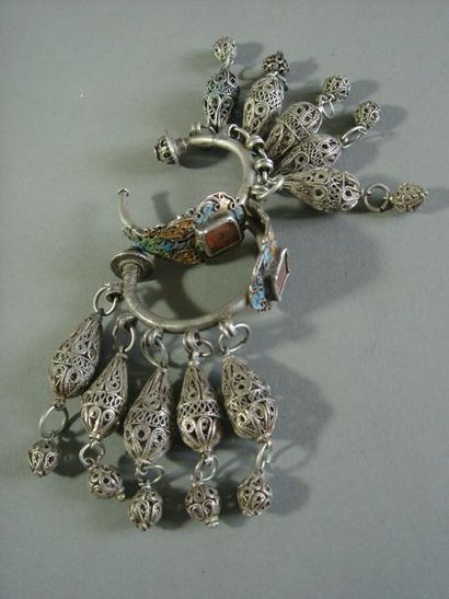 Paire de pendants d oreille, Anti-Atlas,...