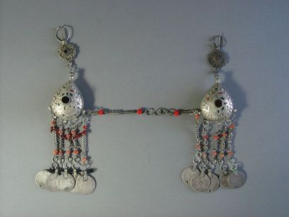 Paire de fibules Zaïne, Moyen Atlas, Maroc
Métal,...