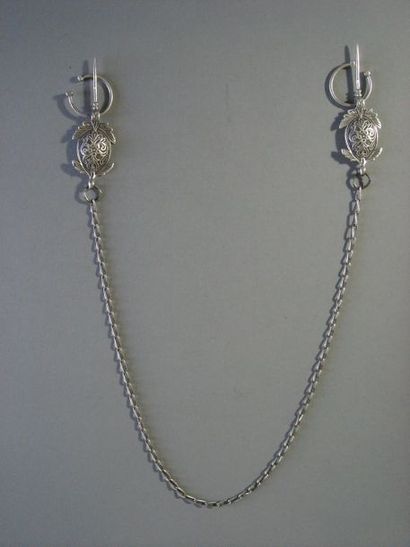 Paire de fibules et leur chaîne, Vallée du...