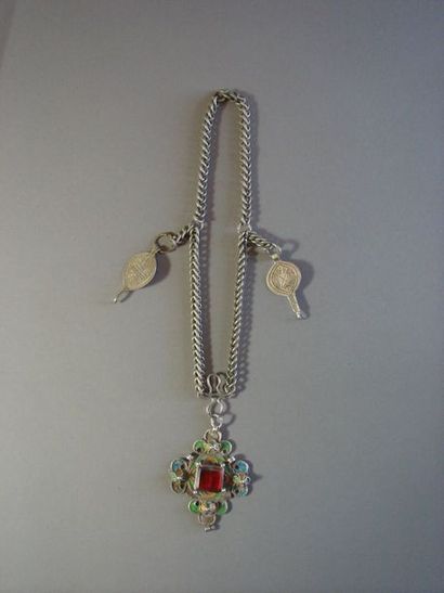 Pendentif région de Tiznit, Anti Atlas, Maroc
Argent,...