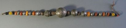 Collier, Afrique du Nord Métal, pierres dures,...