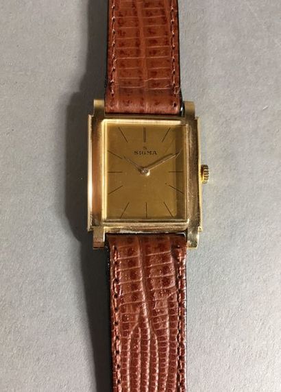 SIGMA - Montre bracelet en or 18 carats De...