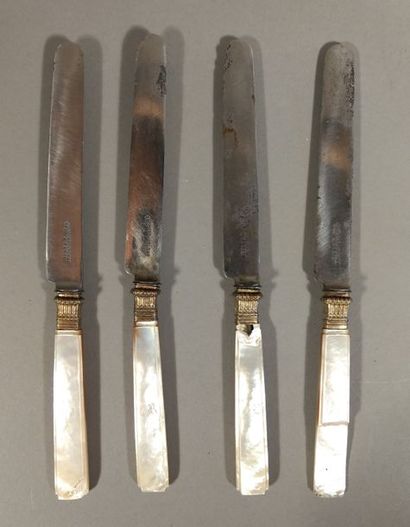 Ensemble de dix-neuf couteaux à fruits en...
