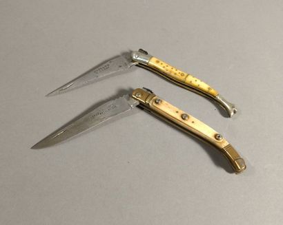 LAGUIOLE - Ensemble de deux couteaux pliants...