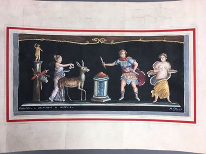 M. CIRILLO Pompei - il sacrificion di Ifigenia...