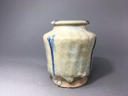 PETIT ALBARELLO à panse cylindrique cannelée,...