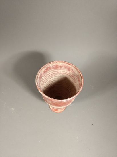 Beau vase en terre cuite Chine? H. 21.3 ...