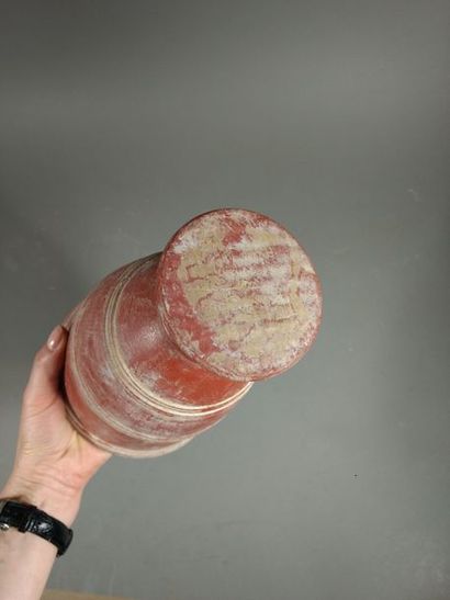 Beau vase en terre cuite Chine? H. 21.3 ...