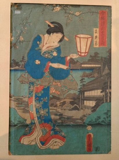 JAPON - Suite de trois estampes