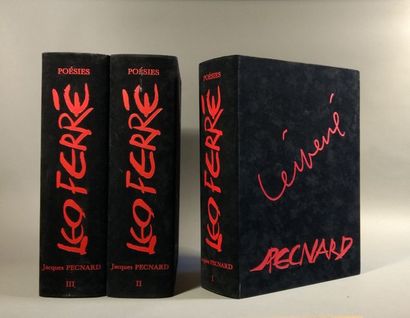 JACQUES PECNARD - LEO FERRE. Poésies. Seyssinet-Pariset,...