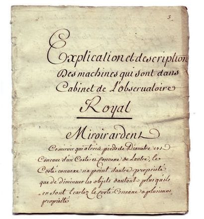 MANUSCRIT. - Explication et description des...