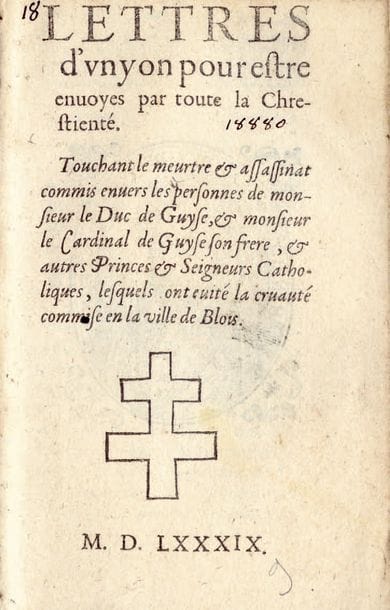 PIÈCES HISTORIQUES DU XVIe SIECLE SUR LA...